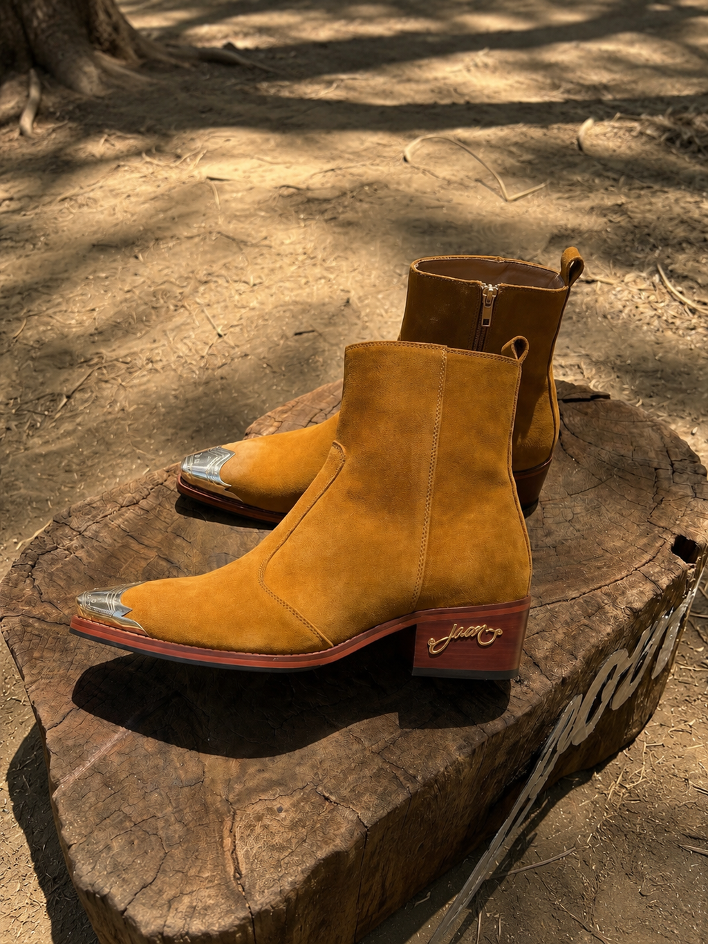 TAN STEEL TOE