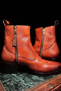 BRONZE CARVED BOOTS
