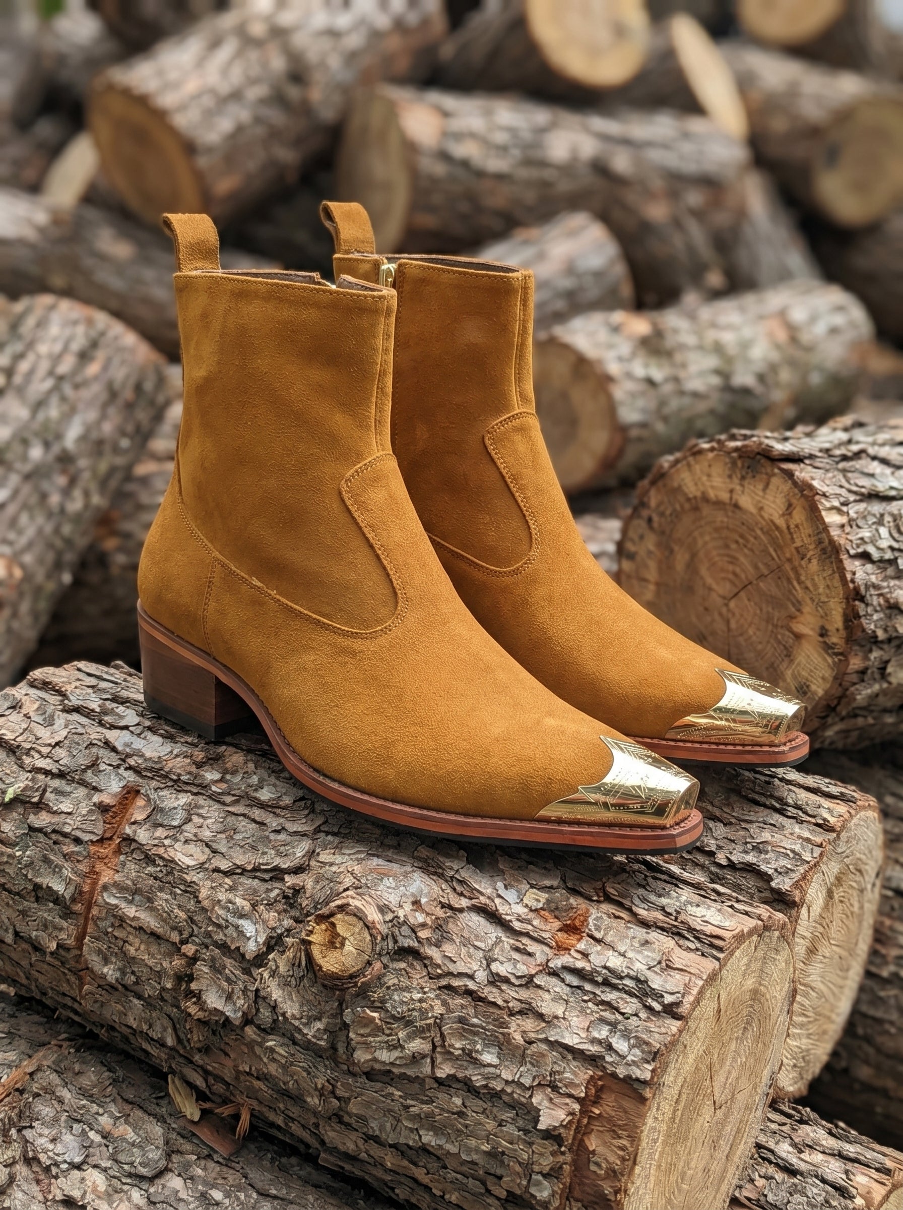 TAN STEEL TOE