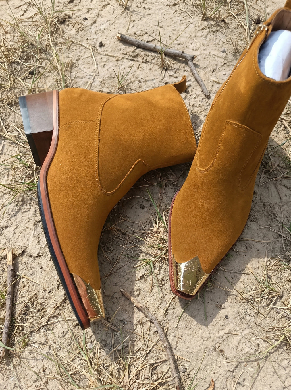 TAN STEEL TOE